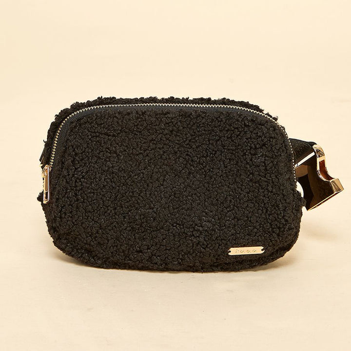 BLACK SHERPA BELT BAG