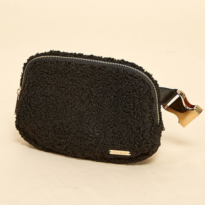 BLACK SHERPA BELT BAG