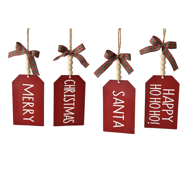 TEXT TAG ORNAMENT