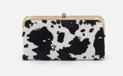 HOBO: LAUREN CLUTCH WALLET IN COW PRINT