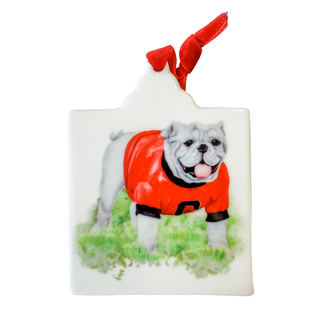 Uga ornament with G jersey