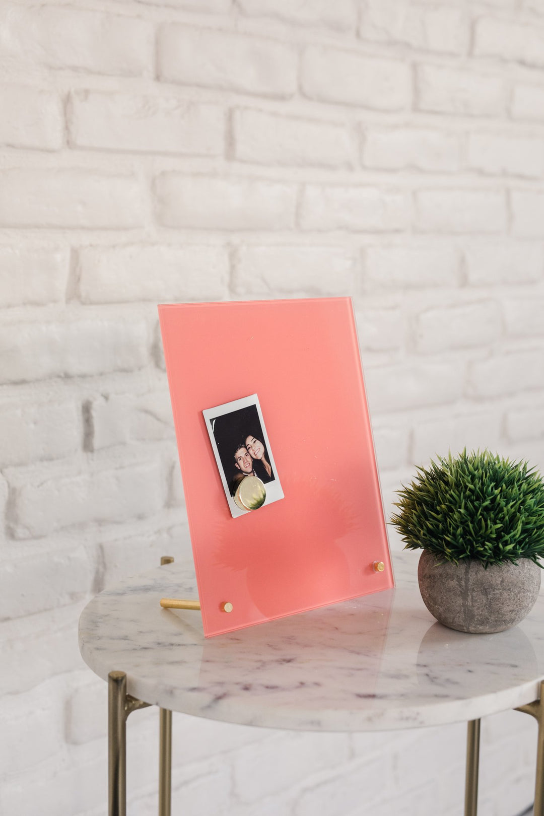8X10 SUNNY CORAL GLASS MAGNET BOARD