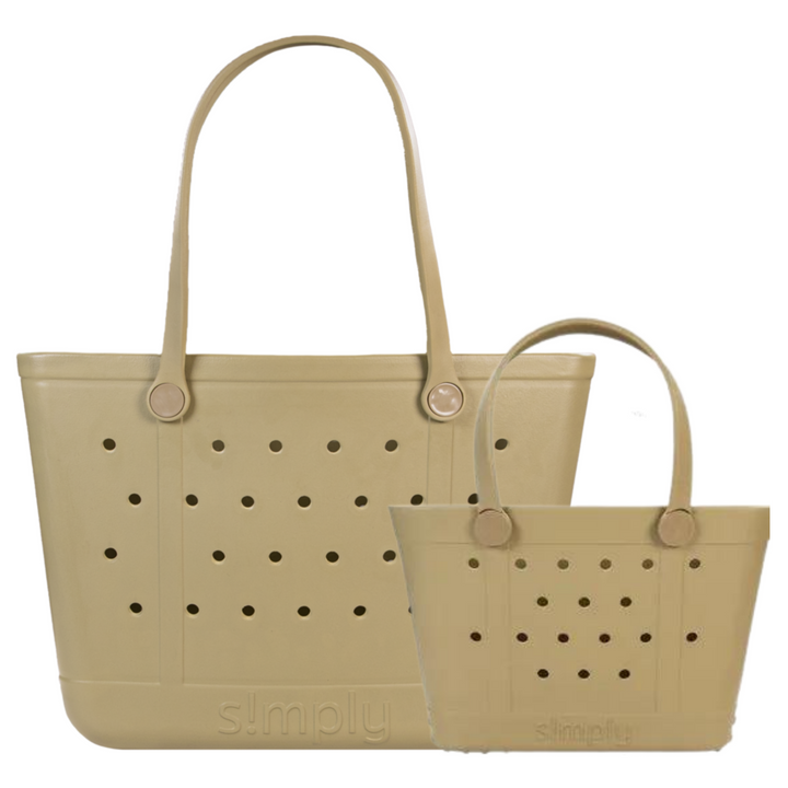 SEPIA SOLID SIMPLY TOTE in large & mini
