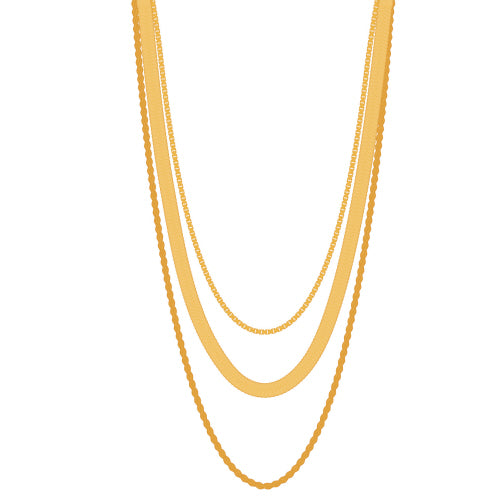 SP FOLLY FIELD LAYERED NECKLACE 18"