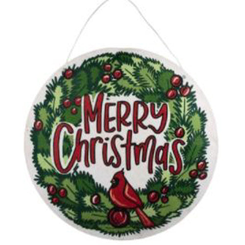 MERRY CHRISTMAS BIRD/GIVE THANKS REVERSIBLE BURLEE